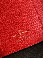 Louis Vuitton Victorine Wallet Damier Canvas Red 12Cm N41659 - Image 9