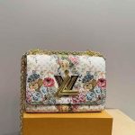 Louis Vuitton Twist MM Epi Floral Beige 23Cm - Image 4
