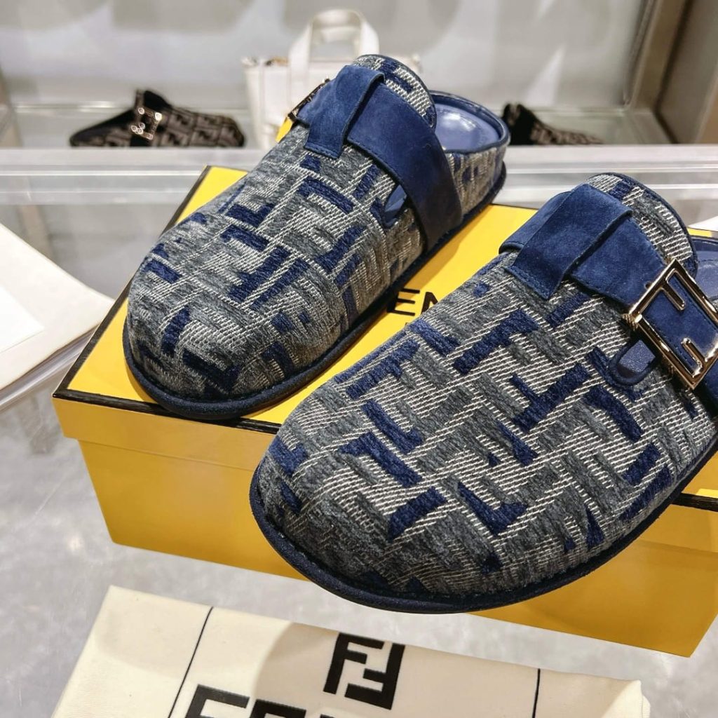 Fendi Feel Ff Mules Denim Blue 8r8448akzpf1pz7 - Image 7