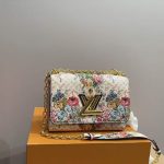 Louis Vuitton Twist MM Epi Floral Beige 23Cm - Image 6