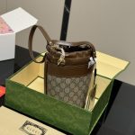 Gucci Horsebit 1955 Small Bucket Bag Brown 18Cm - Image 7