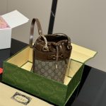 Gucci Horsebit 1955 Small Bucket Bag Brown 18Cm - Image 8