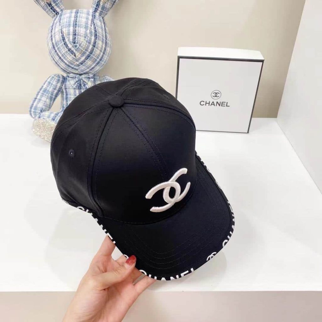 Chanel CC Cotton Baseball Cap Black - Image 4