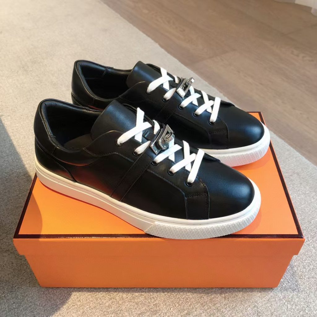 Hermes Day Sneaker in Calfskin - Image 4