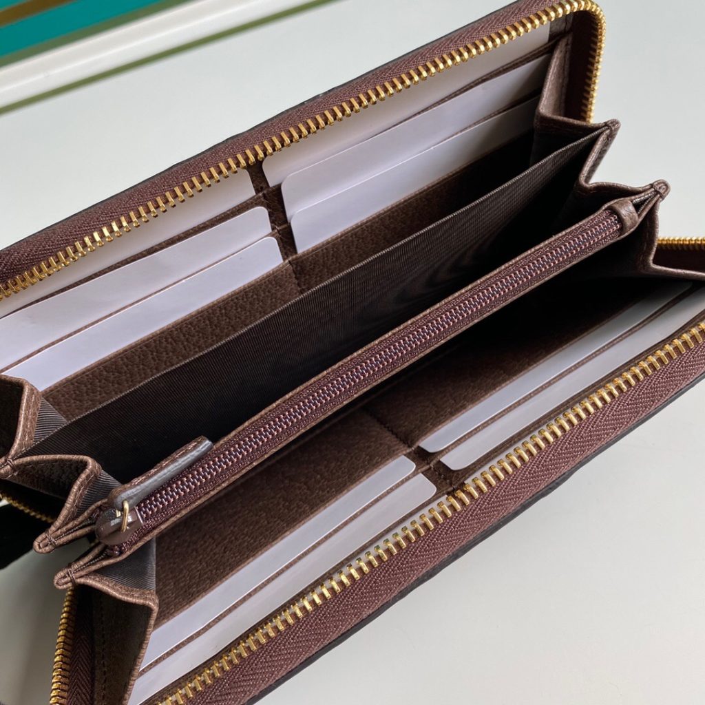 Gucci Ophidia Zip Around GG Supreme Wallet Brown 19cm 523154 96IWG 8745 - Image 9