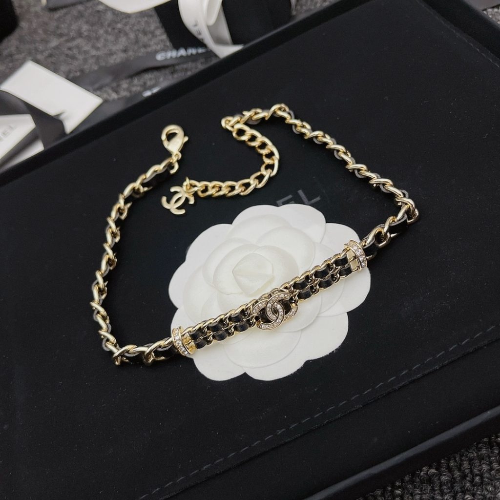 Chanel Chain Cc Champagne Choker Necklace Ab6890 B06537 Nf006 - Image 6