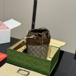 Gucci Horsebit 1955 Small Bucket Bag Brown 18Cm - Image 10