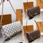 Louis Vuitton Favorite MM Damier Ebene Brown 25Cm N41129 - Image 4