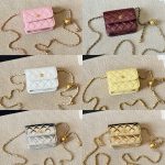 Chanel Clutch With Chain Pearl Crush Gold Black 15Cm Ap1628 B02916 94305 - Image 11