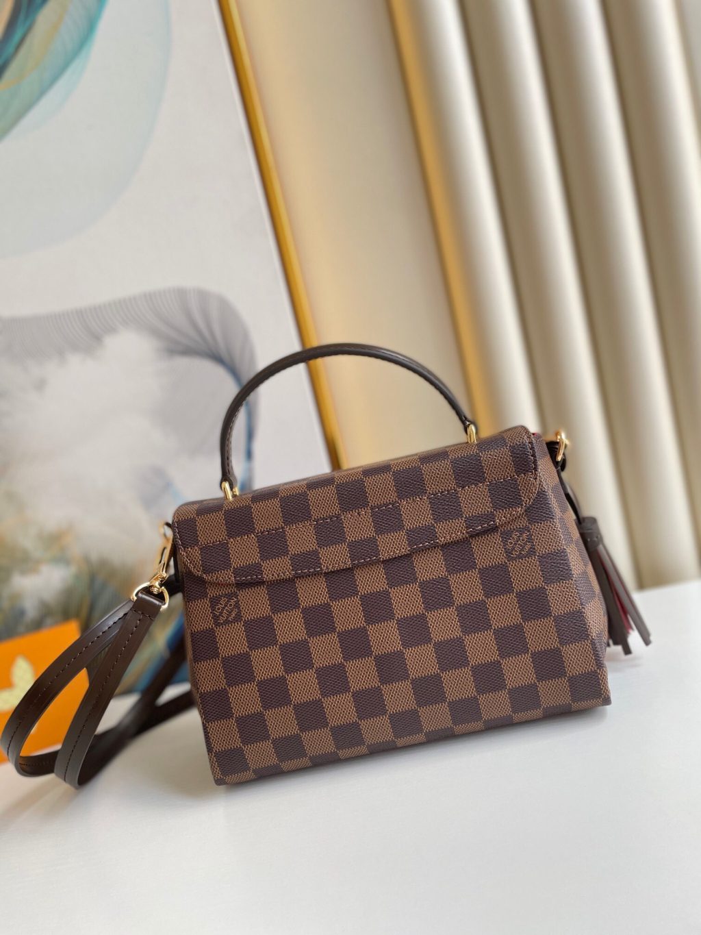 Louis Vuitton Damier Ebene Croisette 25Cm N53000 - Image 3