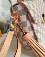 Louis Vuitton Croisette Damier Azur Canvas Top Handle Bag White 25cm N41581 - Image 7