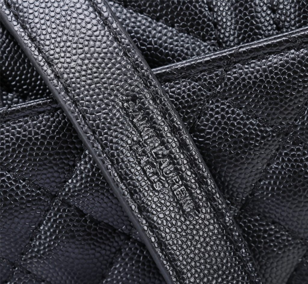 Saint Laurent Envelope Small In Quilted Grain De Poudre Embossed Leather Black Silver 21cm 600195BOW921000 - Image 7