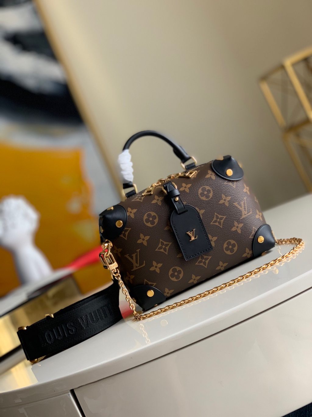 Louis Vuitton Monogram Petite Malle Souple 20Cm M45571 - Image 3