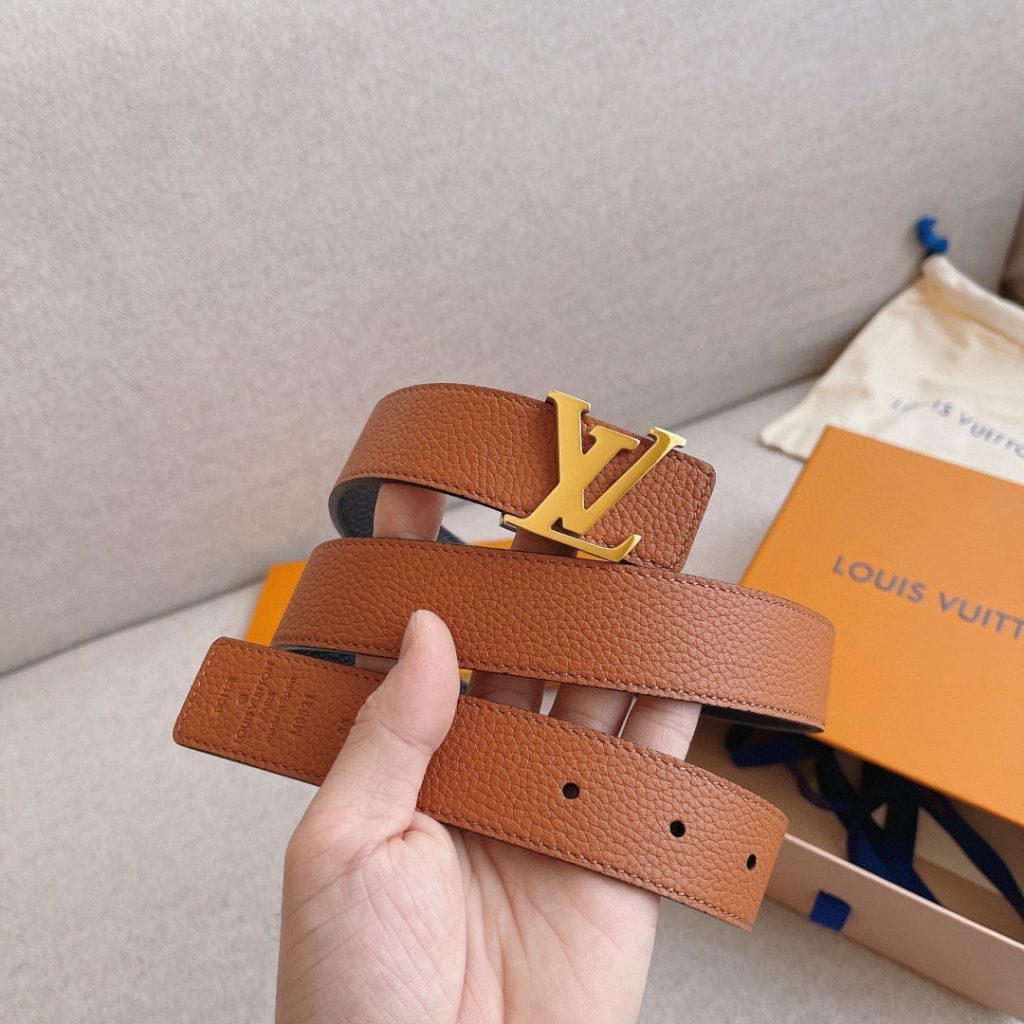Louis Vuitton Lv Initials Reversible Belt Brown 30Mm M9151U - Image 4