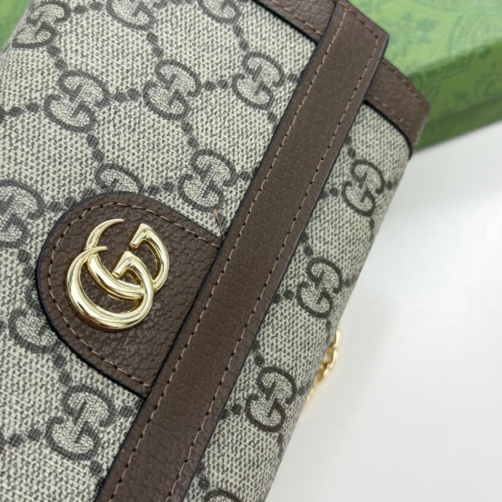 Gucci Ophidia Chain Wallet Beige Gg Supreme Canvas 19Cm 772309K9Gsg8367 - Image 6