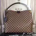 Louis Vuitton Graceful MM Damier Ebene Canvas Hobo Bag Brown 41cm N44045 - Image 3