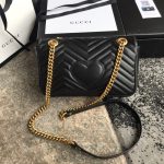 Gucci Marmont Matelassé Mini Bag 446744 Dtdit 1000 - Image 3