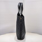 Saint Laurent Icare Maxi Quilted Shoulder Bag Black 50cm 698651AAANG1000 - Image 9