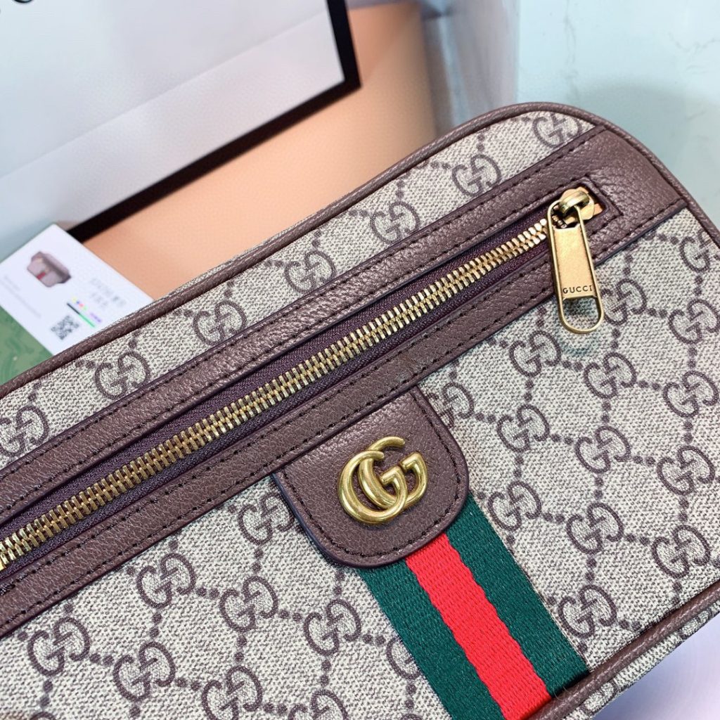 Gucci Ophidia GG Supreme Belt Bag Brown 24cm 574796 97SIT 8747 - Image 7