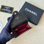 Chanel Classic Card Holder Grain Leather Black With Silver Hardware 11Cm Ap0214 Y01588 C3906 - Image 6