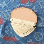 Louis Vuitton X Takashi Murakami Sunset Monogram Cherry Denim Bag 27cm M13680 - Image 5