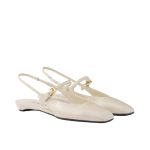 Prada Patent Leather Slingback Ballerinas Ivory 1f828n 069 F0304 F 015