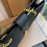 Saint Laurent Matelasse Cassandre Shopper Tote Black Leather 35Cm - Image 3