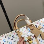 Louis Vuitton X Takashi Murakami Keepall Bandoulière 45 Bag Multicolore Blanc 45cm M13742 - Image 6