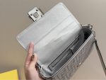 Fendi Baguette Silver Crystal Trim 25Cm - Image 10