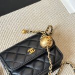 Chanel Clutch With Chain Pearl Crush Gold Black 15Cm Ap1628 B02916 94305 - Image 5
