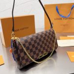 Louis Vuitton Favorite MM Damier Ebene Brown 25Cm N41129 - Image 3