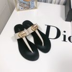 Gucci Thong Sandals With Double G White Leather ‎497444 A3N00 9022 - Image 3