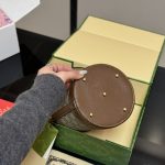 Gucci Horsebit 1955 Small Bucket Bag Brown 18Cm - Image 4