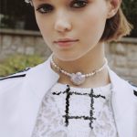 Chanel Choker In Metal Glass Pearls Gold With Pink Pearly Flower ABA025 B09960 NL921 - Image 8