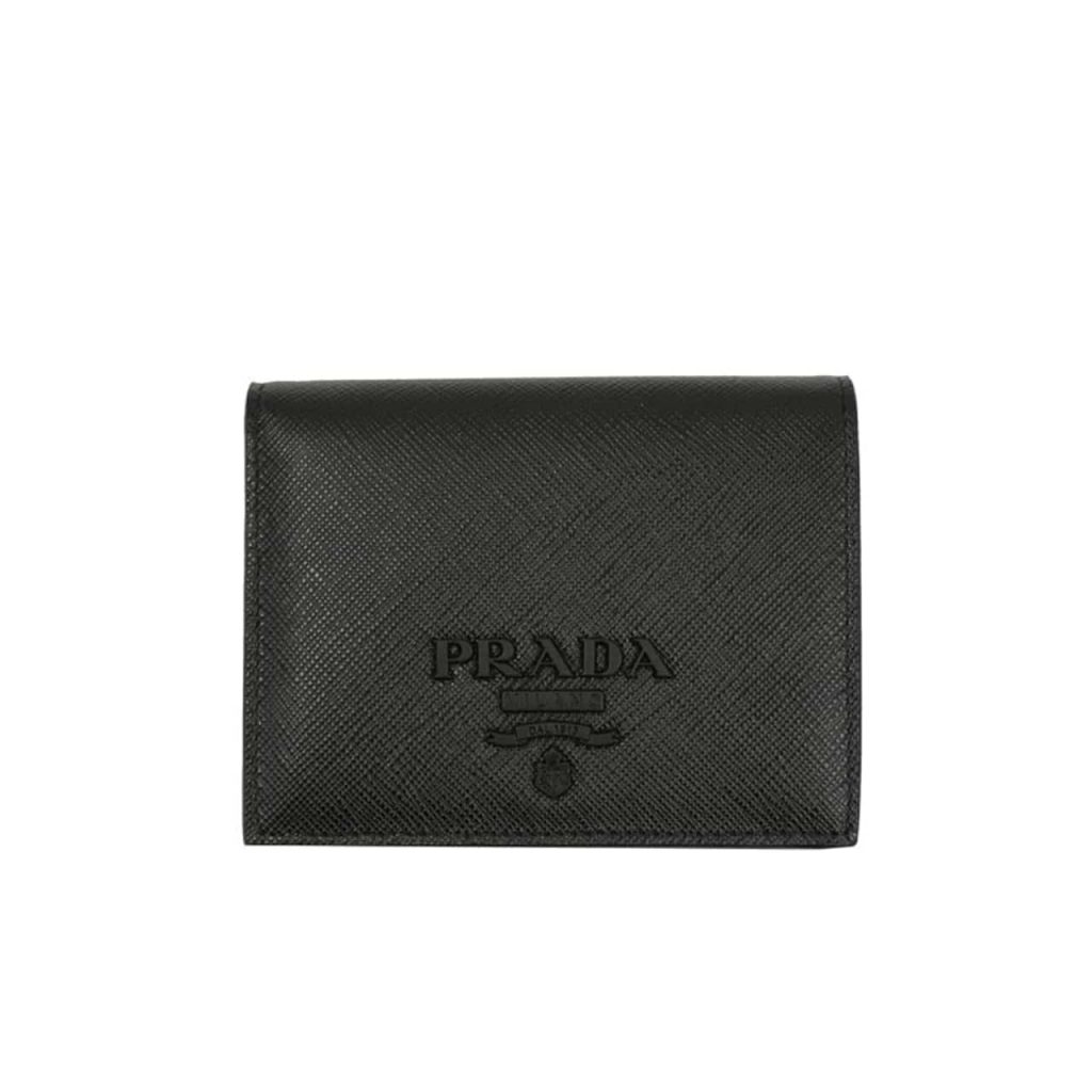 Prada Bifold Saffiano Leather Wallet Black 11Cm - Image 2