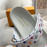 Louis Vuitton X Takashi Murakami Bom Dia Flat Comfort Mule White 1agxtv - Image 5
