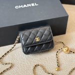 Chanel Clutch With Chain Pearl Crush Gold Black 15Cm Ap1628 B02916 94305 - Image 3