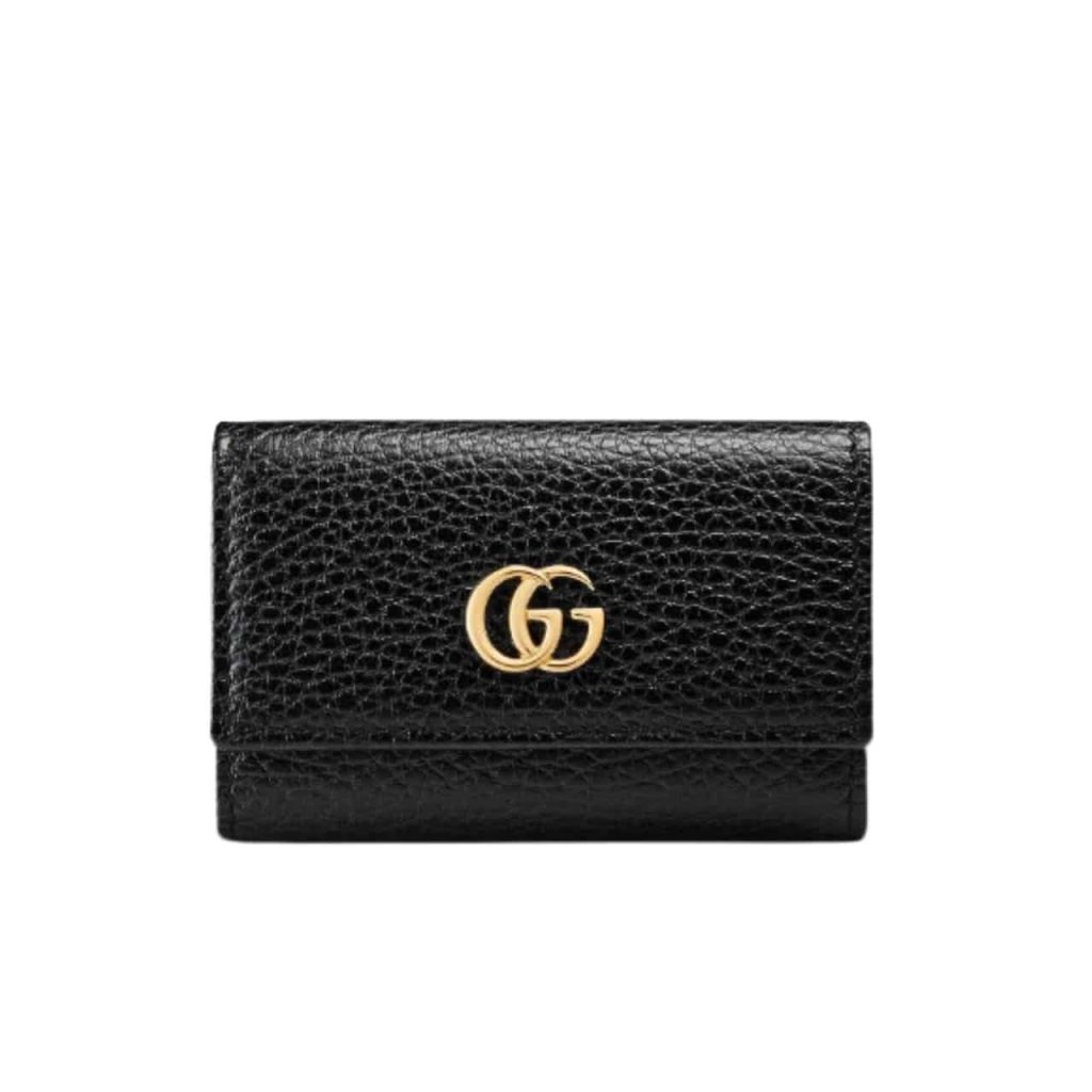 Gucci Gg Marmont Key Wallet Black 10cm 456118 Cao0g 1000 - Image 2