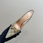 Gucci Women's Horsebit Pump Gg Canvas Beige And Dark Brown 812176 Fad21 2549 - Image 9