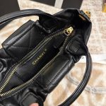 Chanel Mini Bow Bag Shiny And Gold Tone Metal Black 21Cm As5849 B22148 94305 - Image 9