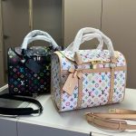 Louis Vuitton X Takashi Murakami Dog Bag Multicolore Blanc 40Cm M13741 - Image 4