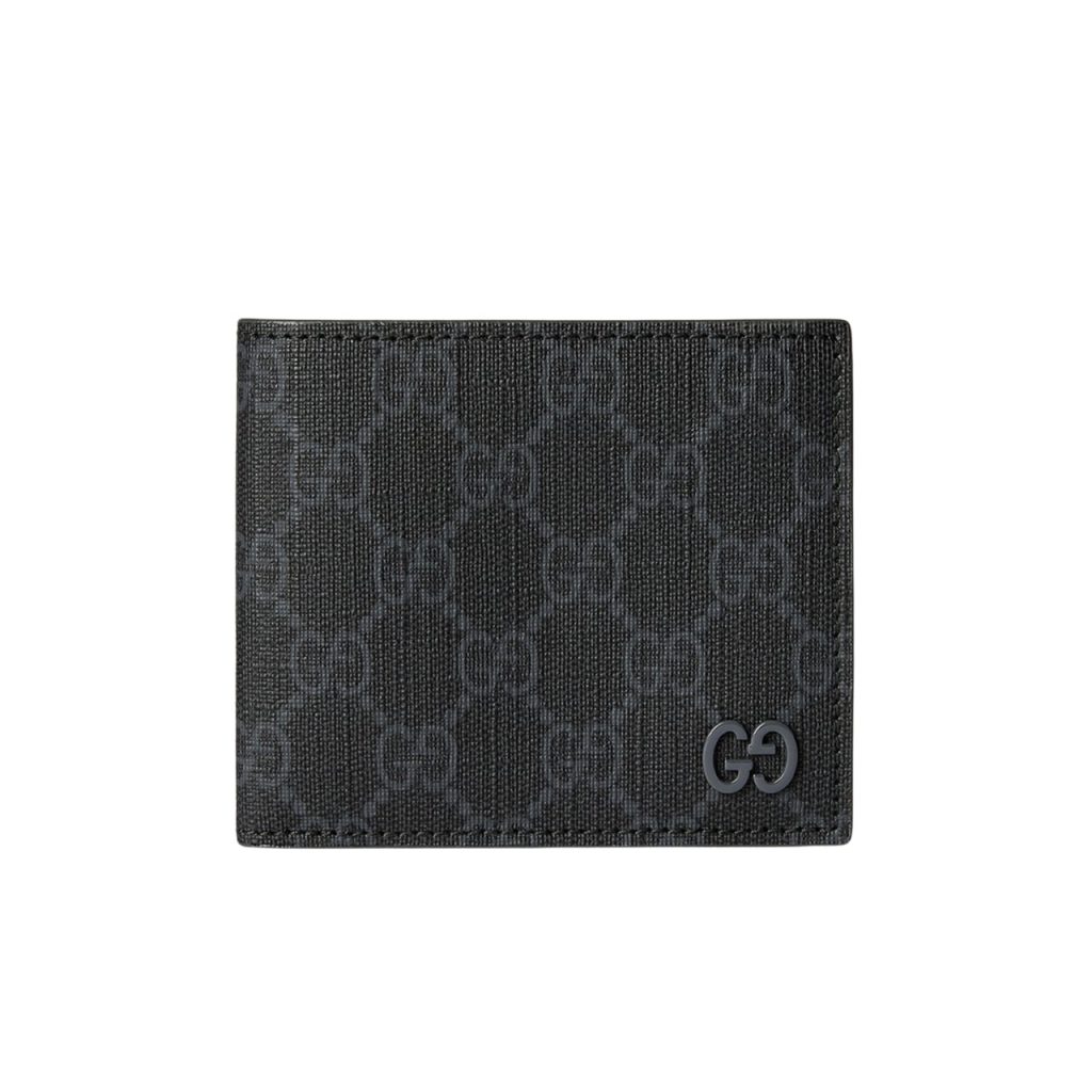 Gucci Interior Bi Fold Wallet Black And Grey 11cm - Image 2