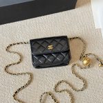 Chanel Clutch With Chain Pearl Crush Gold Black 15Cm Ap1628 B02916 94305 - Image 7
