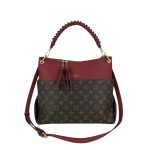 Louis Vuitton Maida Hobo Handbag Monogram Tuilerie Bezas Red 33Cm M43798