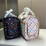 Louis Vuitton X Takashi Murakami Dog Bag Multicolore Blanc 40Cm M13741 - Image 5