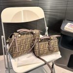 Fendi By The Way Soft Medium Brown Ff Jacquard Fabric Bag 27Cm 8Bl155Afpmf1Gl7 - Image 9