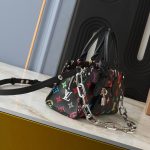 Louis Vuitton X Takashi Murakami Onthego East West Chain Black 25cm M13260 - Image 5