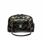 Chanel Bowling Bag Black 34cm