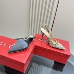 Gucci Women's Horsebit Pump Gg Canvas Beige And Dark Brown 812176 Fad21 2549 - Image 6