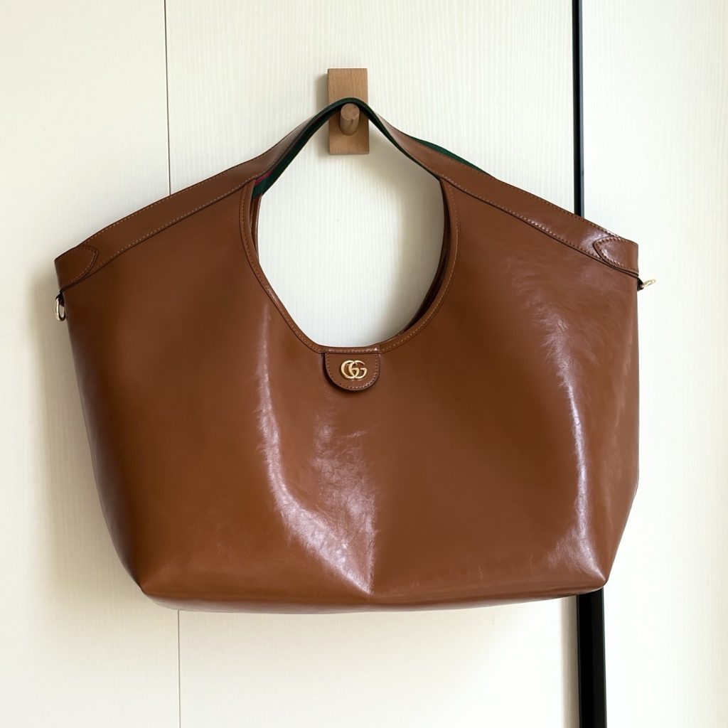 Gucci Giglio Large Tote Bag Dark Brown Leather 60Cm 853971 AAF2H 7645 - Image 4